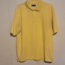 PGA Tour Golf Polo Shirt Men’s Size Large Athletic Yellow Short Sleeve - £12.38 GBP