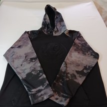 And 1 Men’s Black & Dyed Gray Sleeves Hoodie Sweatshirt Measured Chest 51" image 8