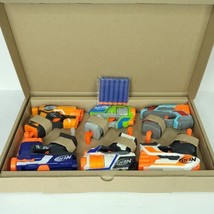 NERF MicroShots 6-Blaster Bundle - 6 Mini Dart-Firing Elite Blasters 6 Darts NEW - £31.94 GBP