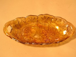 Indiana Glass Carnival Lily Pons Relish Dish - $181.73 MXN