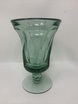 1 Jamestown Green Fostoria Elegant Glass Swirl 2719 Stem 6&quot; ICED TEA Goblet - £16.23 GBP