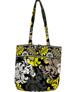 Vera Bradley Baroque Yellow/Black/White Quilted Large 13x12x4 Cotton Tot... - €22,84 EUR