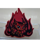 A Very Rare Vintage Out Of Stock Flames Bad Kitty Patch By Bored - £10.67 GBP