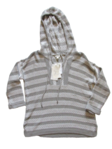 NWT Soft JOIE Markham in Dolphin Gray &amp; Porcelain Hooded Knit Sweater XS $214 - £33.57 GBP