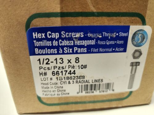Hillman 1/2-13 in. D X 3-1/2 in. L Steel Hex Head Cap Screw 25 pk Hillman 1/2-13 in. D X 3-1/2 in. L Steel Hex Head Cap Screw 25 pk