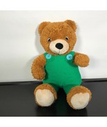 KOHL's Cares plush toy  Bear with Green Overalls. 14" Tall. Teddy Bear S... - $13.86