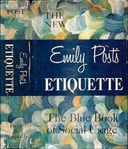 1960 Emily Post Etiquette With Dust Jacket Illustrated Good Taste Manners Gift [ - £52.89 GBP