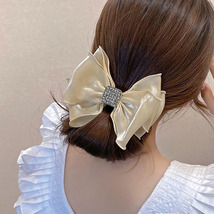 Fashionable Organza Large Butterfly Bow Hair Tie Scrunchie - £2.73 GBP