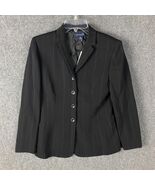 Ann Taylor Blazer Women&#39;s Size 6 Striped Black Wool Adults 4 Buttons - €17,13 EUR