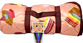 Take Pride LGBTQ Portable Picnic Blanket With Carrying Straps - Geometric Flag image 3