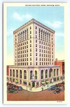 Postcard Second National Bank Saginaw Michigan MI - £2.89 GBP