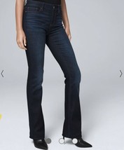 Love Fire Women’s Navy Tint Wash Jeans Cotton Denim Stretch Boot Cut Size24W 34L - £34.42 GBP