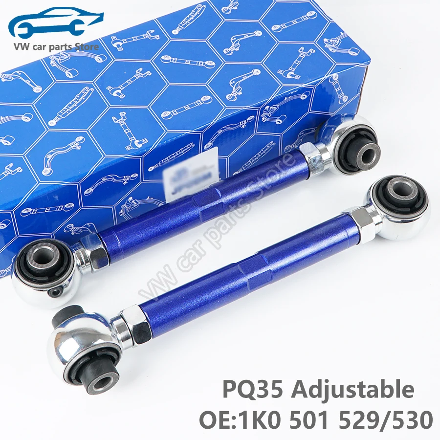 1K0501529/530 2PCS PQ35 General Adjustable Rear lower Control arm For VW Golf Je - £362.65 GBP