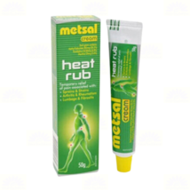 2 X Metsal Cream Heat Rub 50g For Pain From Joint &amp; Muscle Tension FREE ... - $39.90