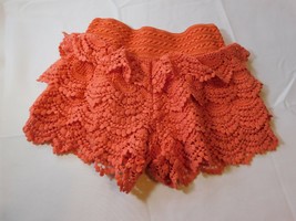 American Rag Women&#39;s Junior&#39;s Shorts XXS xxsmall peach coral tiers pre-o... - $12.86