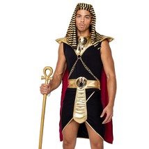 Pharaoh Costume Armor Collar Cape Striped Headpiece Panel Belt Skirt Shi... - £78.12 GBP