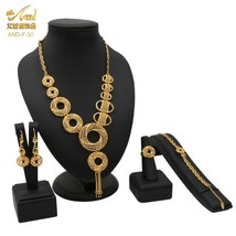 N ethiopian luxury arabic wedding party fashion necklace earrings bracelets indian gold thumb200
