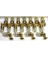 Nautical Model Marine Ship Bulkhead Wall Light Fixture Brass New 18 Piece - $1,731.51