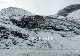 Digital Image Picture Photo Pic Sissu Valley India snow mountains clouds... - $1.00