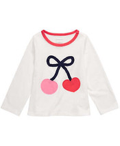 First Impressions Infant Girls Cherries Print Cotton T-Shirt,3-6 Month - $15.45