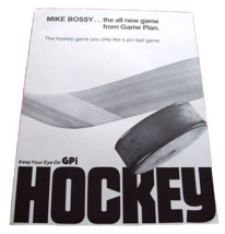 Mike Bossy Pinball Flyer Original Vintage 1982 Prototype Game Hockey Promo - £24.89 GBP