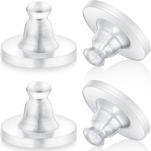 Earring Backs Rubber,100pcs Soft Clear Earring Backs for Studs,Hypoaller... - $296.53 MXN