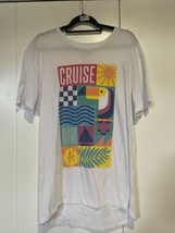 Lularoe Llr Size Xl Summer Cruise White T-SHIRT #533 - £16.10 GBP