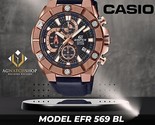 Casio edifice Chronographe pour homme en acier inoxydable Montre en cuir... - £91.73 GBP