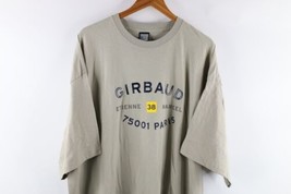 NOS Vintage 90s Marithe Francois Girbaud Mens 3XL Paris Spell Out T-Shirt Gray - £70.14 GBP