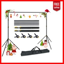 10x6.5ft Adjustable Backdrop Stand Kit for Photography &amp; Parties - Light... - $54.31