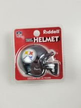 Pittsburgh Steelers Helmet Riddell Pocket Chrome 2 Inch Collectible Toy - $236.21 MXN