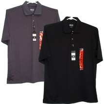 New with Tags Kirkland Signature Men&#39;s Golf Polo Shirt Medium Gray or Black - £17.21 GBP