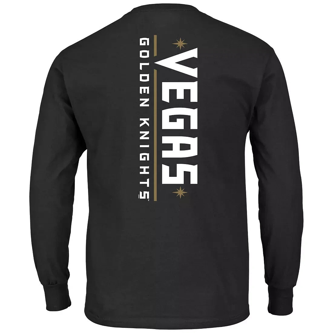 NHL Big & Tall Vegas Golden Knights Black Long Sleeve Black T-Shirt Size Medium Item image 3