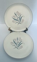Regal Dinner Plates by Alliance China Ohio Gold Trim Lot of Two Pink Floral - £16.96 GBP