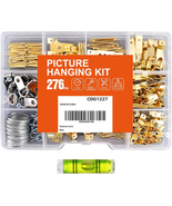276Pcs Picture Hanging Kit, Picture Hangers, Heavy Duty Frame Hooks Asso... - $223.83 MXN