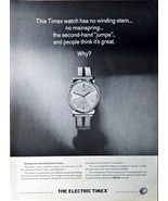 Timex Watch, The Electric Timex Best Time He Ever Had-Vintage Print Ad 1964 - $8.79