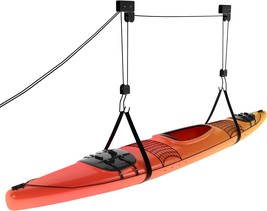 Powerfly Garage Ceiling Kayak Storage - Bike Hoist Hanger - Ladder, Kaya... - $51.99
