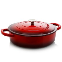 Crock Pot Artisan Enameled Cast Iron 5 Quart Round Braiser Pan with Self Basting - €126,65 EUR