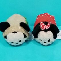 Disney Tsum Tsum Mini Plush Mickey &amp; Minnie Friends Lot of 2 Hamburger S... - $17.81