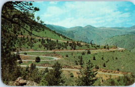 Engineers Lariat on road to Lookout Mountain Denver Mtn Parks Colorado Postcard - £22.57 GBP