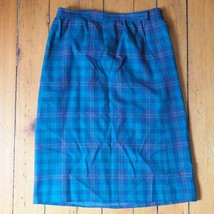 Women&#39;s Pendleton Virgin Wool Plaid Skirt Sz 30 - $26.72