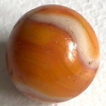 Vtg Marble Orange Purple Red White Swirl - £7.73 GBP