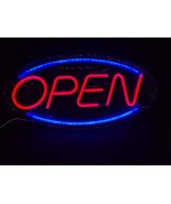 LED Neon Display Open Sign Commercial / Business Sign Shop Advertising W... - $37.10