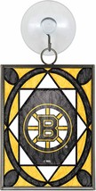 NHL Boston Bruins Hockey Stained Glass Sun Catcher Ornament,  Great gift - €13,82 EUR