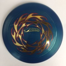 Vintage Wham-O 1980 Original Frisbee Disc Blue w/ Red & Gold Flames México Used - $14.85