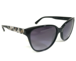 Bebe Sonnenbrille BB7185 001 Schwarz Gepard Motiv Cat Eye Rahmen Mit Lil... - $55.74