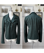 KUT from the Kloth Women’s Green Quinn Vegan Suede Moto Jacket S - $59.93 CAD