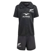 2024 new zealand all black kids kit rugby jersey size 16 26 print custom name number thumb200