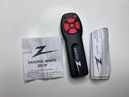 Zenith ZEN-SP Universal Remote Control, Mini / Compact Black, Red Button... - $9.95