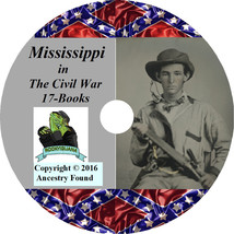 Mississippi Civil War Books History &amp; Genealogy - 17 Books on USB Flash Drive - £8.71 GBP